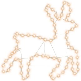VidaXL Świąteczna dekoracja w kształcie renifera, 72 LED, ciepła biel