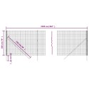 VidaXL Ogrodzenie ze zgrzewanej siatki, zielone, 2x25 m