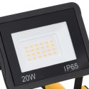 VidaXL Reflektor LED z uchwytem, 2x50 W, zimne białe światło