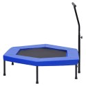 VidaXL Trampolina z uchwytem i nakładką ochronną, sześciokątna, 122 cm