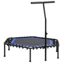 VidaXL Trampolina z uchwytem i nakładką ochronną, sześciokątna, 122 cm