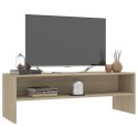 VidaXL Szafka pod TV, dąb sonoma, 120x40x40cm, materiał drewnopochodny