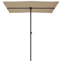 VidaXL Parasol ogrodowy na aluminiowym słupku, 180x110 cm, taupe