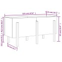 VidaXL Donica ogrodowa na nóżkach, 121x50x57 cm, lite drewno sosnowe