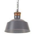 VidaXL Industrialna lampa wisząca, 32 cm, szara, E27