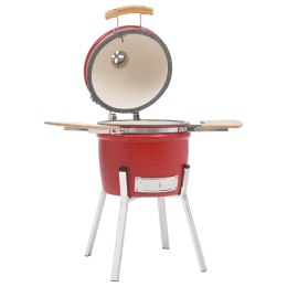 VidaXL Ceramiczny grill Kamado z wędzarnią, 81 cm