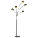 VidaXL Lampa stojąca, 200 cm, 5 x E14, czarno-złota