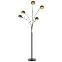 VidaXL Lampa stojąca, 200 cm, 5 x E14, czarno-złota