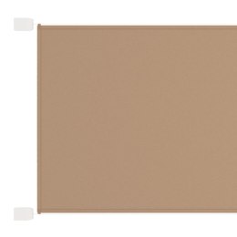 VidaXL Markiza pionowa, kolor taupe, 60x800 cm, tkanina Oxford