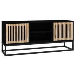 VidaXL Szafka pod TV, czarna, 105x30x45 cm, materiał drewnopochodny