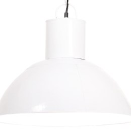 VidaXL Lampa wisząca, 25 W, biała, okrągła, 48 cm, E27