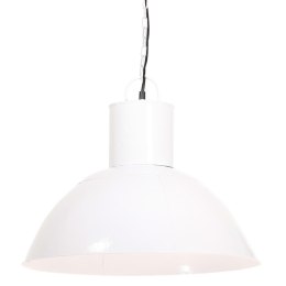 VidaXL Lampa wisząca, 25 W, biała, okrągła, 48 cm, E27