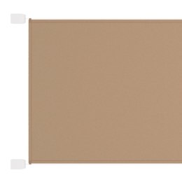 VidaXL Markiza pionowa, kolor taupe, 180x1000 cm, tkanina Oxford