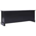 VidaXL Szafka pod TV, czarna, 108x30x40 cm, drewno paulownia