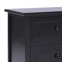 VidaXL Szafka pod TV, czarna, 108x30x40 cm, drewno paulownia