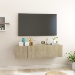 VidaXL Szafki wiszące pod TV 2 szt., dąb sonoma, 60x30x30 cm