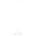 VidaXL Lampa wisząca, 25 W, biała, okrągła, 28,5 cm, E27