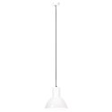 VidaXL Lampa wisząca, 25 W, biała, okrągła, 28,5 cm, E27