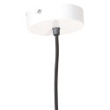 VidaXL Lampa wisząca, 25 W, biała, okrągła, 28,5 cm, E27