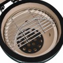 VidaXL Ceramiczny grill kamado z wędzarnią, 2-w-1, 56 cm, zielony