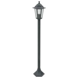 VidaXL Lampy ogrodowe, 110 cm, E27, aluminium, ciemnozielone, 6 szt.