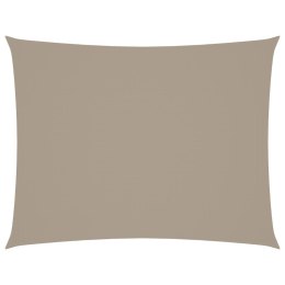 VidaXL Prostokątny żagiel ogrodowy, tkanina Oxford, 3x4,5 m, taupe