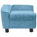 VidaXL Sofa dla psa, turkusowa, 72x45x30 cm, pluszowa