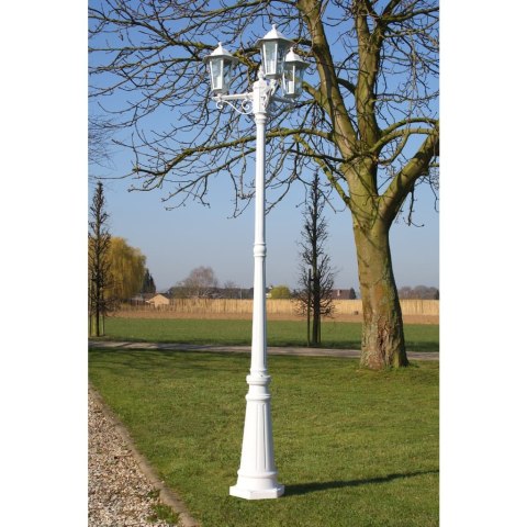 Lampa ogrodowa, stojąca "Wilanów" 215cm wysoka.