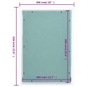 VidaXL Panel rewizyjny z aluminiową ramą i płytą z gipsu, 400x600 mm