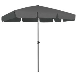 VidaXL Parasol plażowy, antracytowy, 200x125 cm