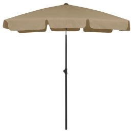 VidaXL Parasol plażowy, taupe, 180x120 cm