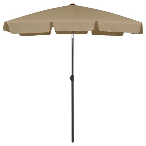 VidaXL Parasol plażowy, taupe, 180x120 cm