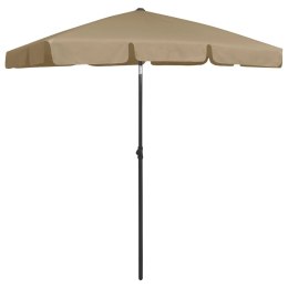 VidaXL Parasol plażowy, taupe, 180x120 cm