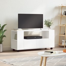 VidaXL Szafka pod TV, biała, 102x34,5x43 cm, materiał drewnopochodny