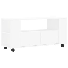 VidaXL Szafka pod TV, biała, 102x34,5x43 cm, materiał drewnopochodny