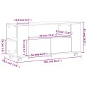 VidaXL Szafka pod TV, biała, 102x34,5x43 cm, materiał drewnopochodny