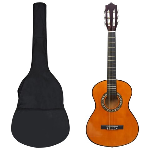 VidaXL 8-cz. zestaw do nauki gry na gitarze klasycznej, 1/2, 34"