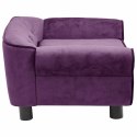 VidaXL Sofa dla psa, burgundowa, 72x45x30 cm, pluszowa