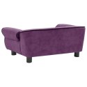 VidaXL Sofa dla psa, burgundowa, 72x45x30 cm, pluszowa