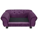 VidaXL Sofa dla psa, burgundowa, 72x45x30 cm, pluszowa