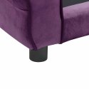 VidaXL Sofa dla psa, burgundowa, 72x45x30 cm, pluszowa