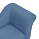 VidaXL Sofa dla psa, z poduszką, niebieska, 83x44x44 cm, pluszowa