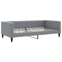 VidaXL Sofa rozsuwana z materacami, jasnoszara, 100x200 cm, tkanina