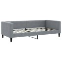 VidaXL Sofa z materacem, jasnoszara, 90x190 cm, tkanina