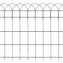 VidaXL Obrzeże ogrodowe, malowane proszkowo żelazo, 25 x 0,65 m