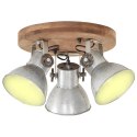 VidaXL Industrialna lampa wisząca, 25 W, srebrna, 42x27 cm, E27