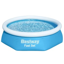 Bestway Nadmuchiwany basen Fast Set, okrągły, 244 x 66 cm, 57265