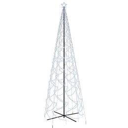 VidaXL Choinka stożkowa, 1400 zimnych białych LED, 160x500 cm