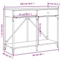 VidaXL Stolik konsolowy, czarny, 100x39x78,5 cm