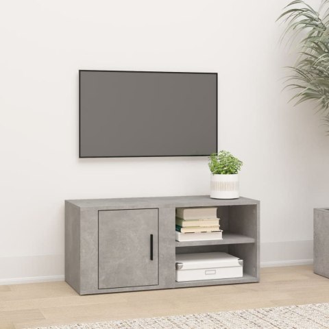 VidaXL Szafka pod TV, szarość betonu, 80x31,5x36 cm